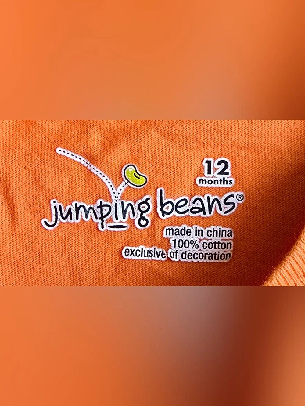 Jumping Beans Orange Alligator Unisex Onesie Plaid 12 Months